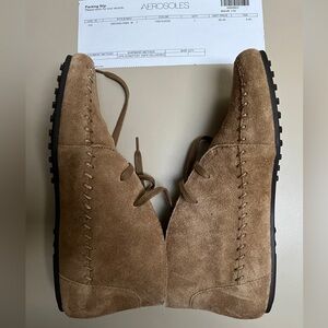 Aerosoles Moccasin-Style Suade Leather Booties  7 M